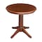 International Concepts Round 30 in Round Top Pedestal Table, 28.9 inH, Espresso, 30 in W, 30 in L, 29.9 in H, Wood K581-30RT-27B - alternate 1